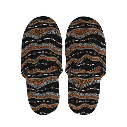 Australian Aboriginal Indigenous Print Slippers