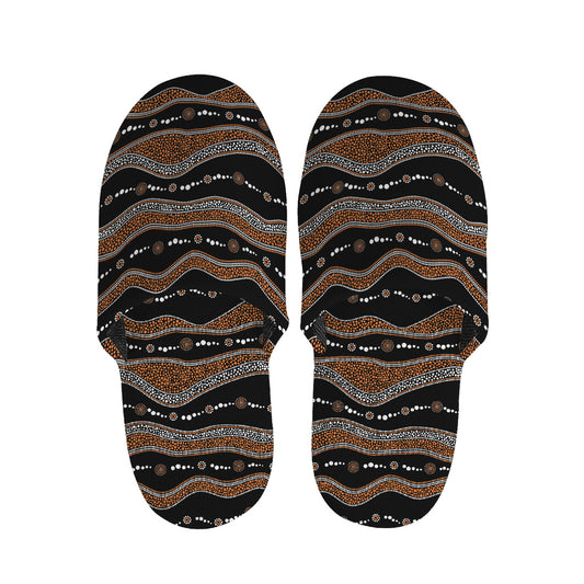Australian Aboriginal Indigenous Print Slippers