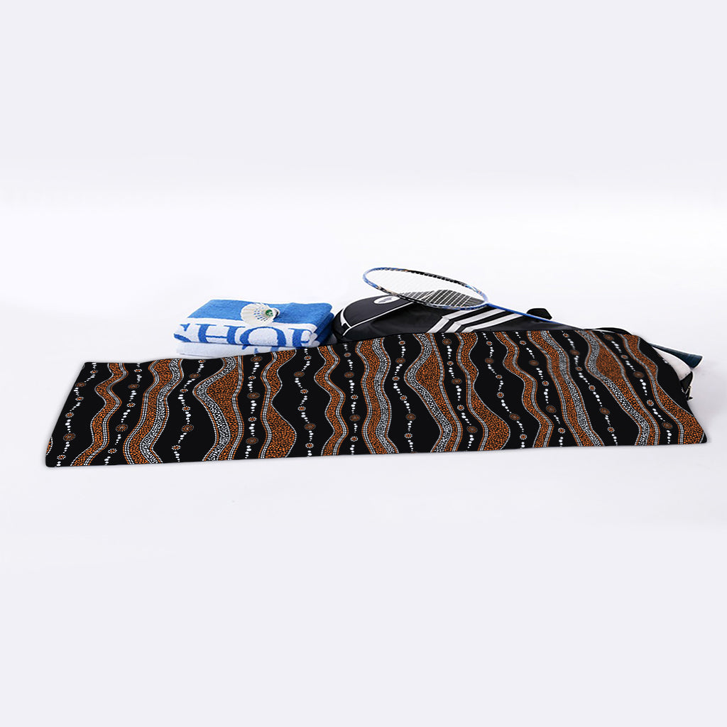 Australian Aboriginal Indigenous Print Sports Towel