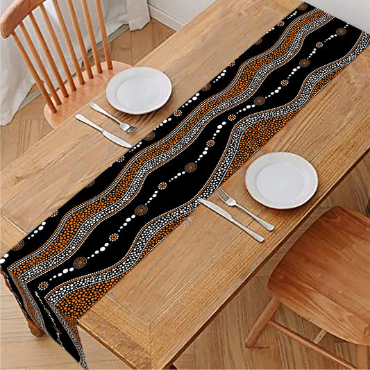 Australian Aboriginal Indigenous Print Table Runner