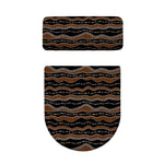 Australian Aboriginal Indigenous Print Toilet Lid And Tank Cover Set