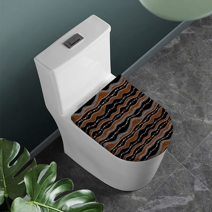 Australian Aboriginal Indigenous Print Toilet Lid Cover