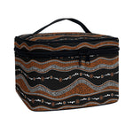 Australian Aboriginal Indigenous Print Travel Makeup Bag