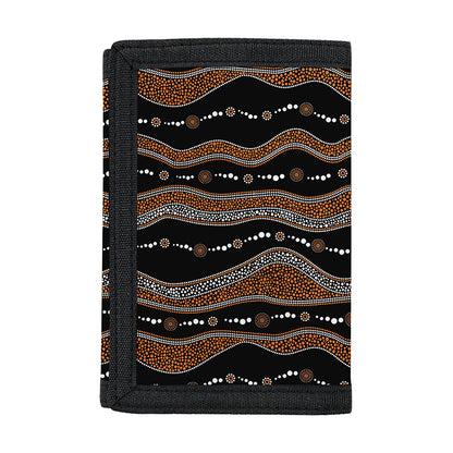 Australian Aboriginal Indigenous Print Trifold Wallet