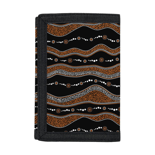 Australian Aboriginal Indigenous Print Trifold Wallet