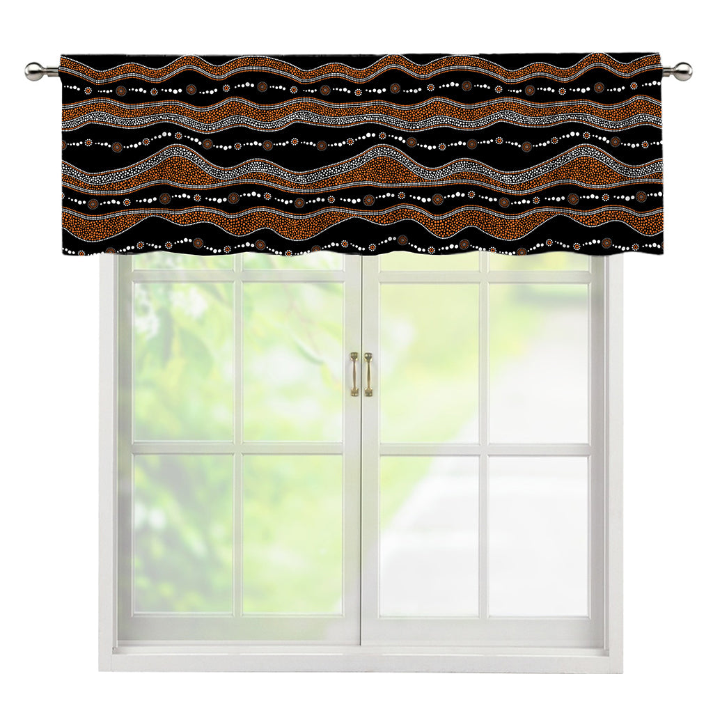 Australian Aboriginal Indigenous Print Window Valance