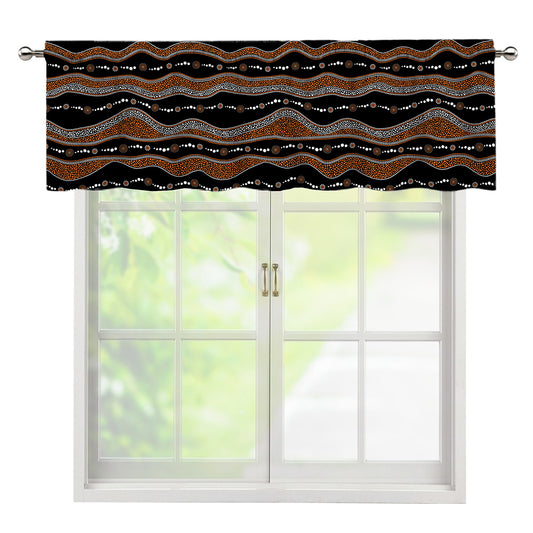 Australian Aboriginal Indigenous Print Window Valance