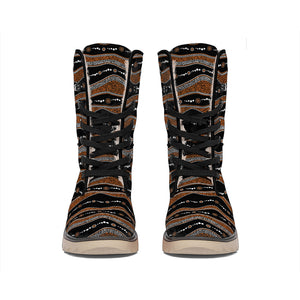 Australian Aboriginal Indigenous Print Winter Boots