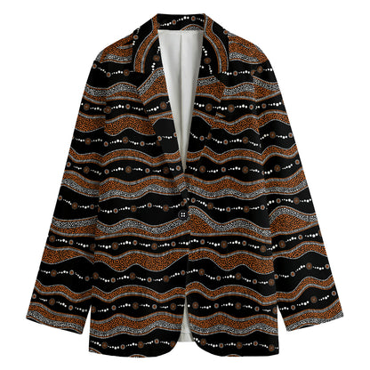 Australian Aboriginal Indigenous Print Women's Blazer