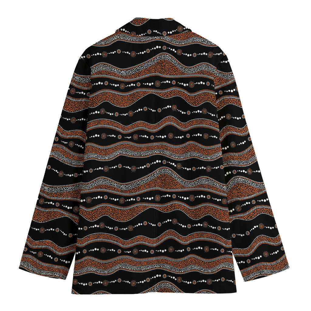 Australian Aboriginal Indigenous Print Women's Cotton Blazer