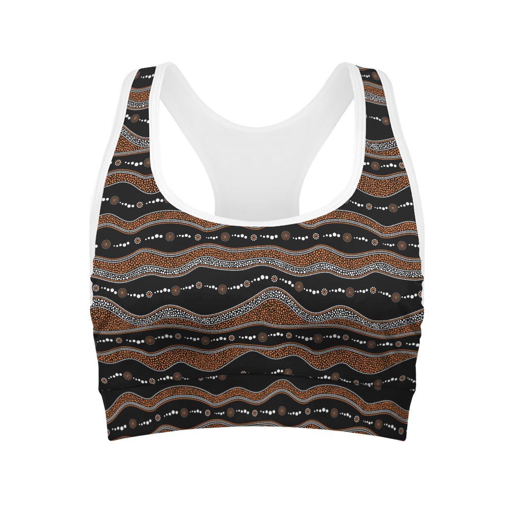 Australian Aboriginal Indigenous Print Women's Sports Bra