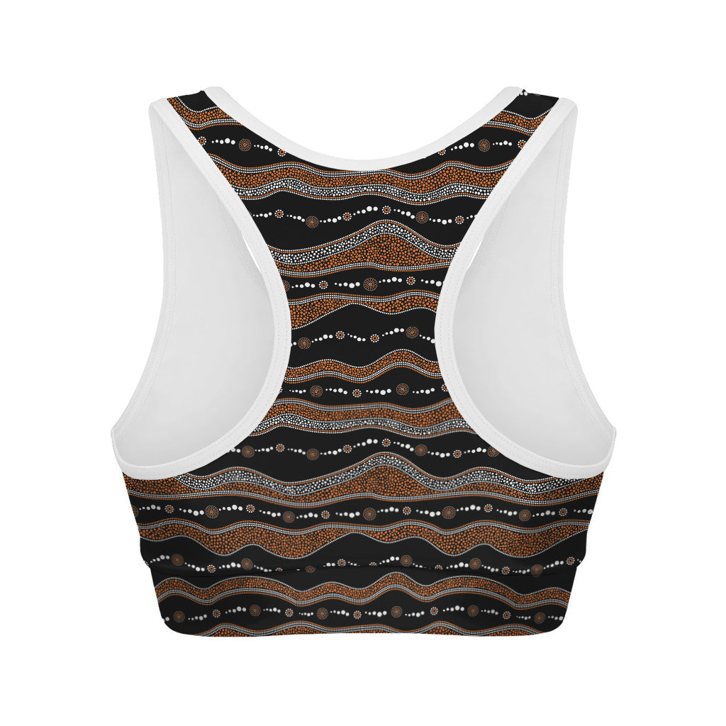 Australian Aboriginal Indigenous Print Women's Sports Bra