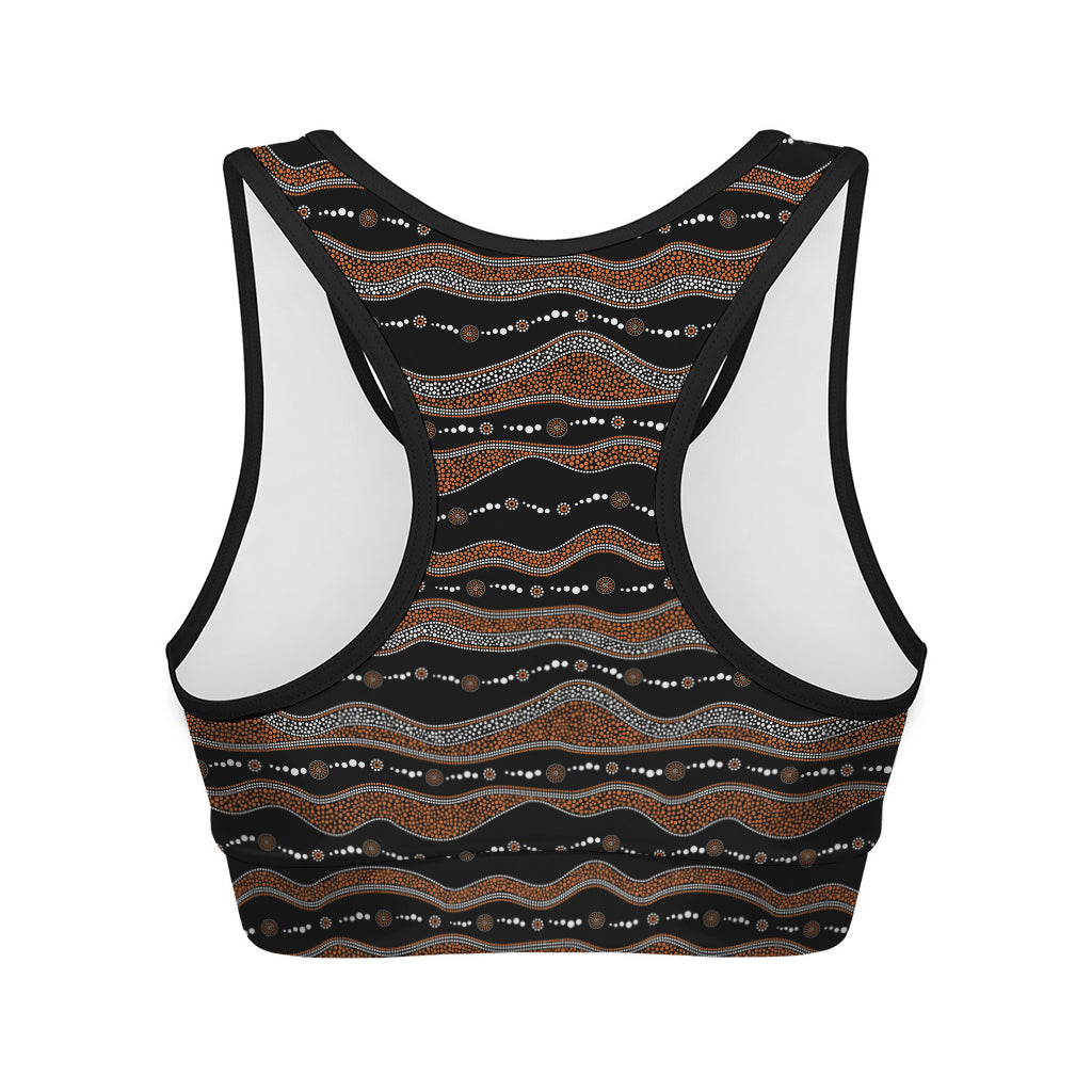 Australian Aboriginal Indigenous Print Women's Sports Bra