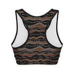 Australian Aboriginal Indigenous Print Women's Sports Bra