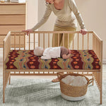 Australian Aboriginal Kangaroo Print Baby Crib Sheet