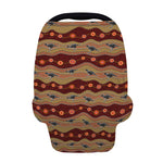 Australian Aboriginal Kangaroo Print Baby Seat Cover