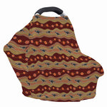 Australian Aboriginal Kangaroo Print Baby Seat Cover