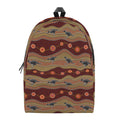 Australian Aboriginal Kangaroo Print School Backpack