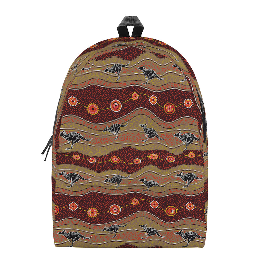 Australian Aboriginal Kangaroo Print Backpack