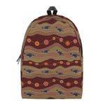 Australian Aboriginal Kangaroo Print Backpack