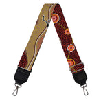 Australian Aboriginal Kangaroo Print Bag Strap
