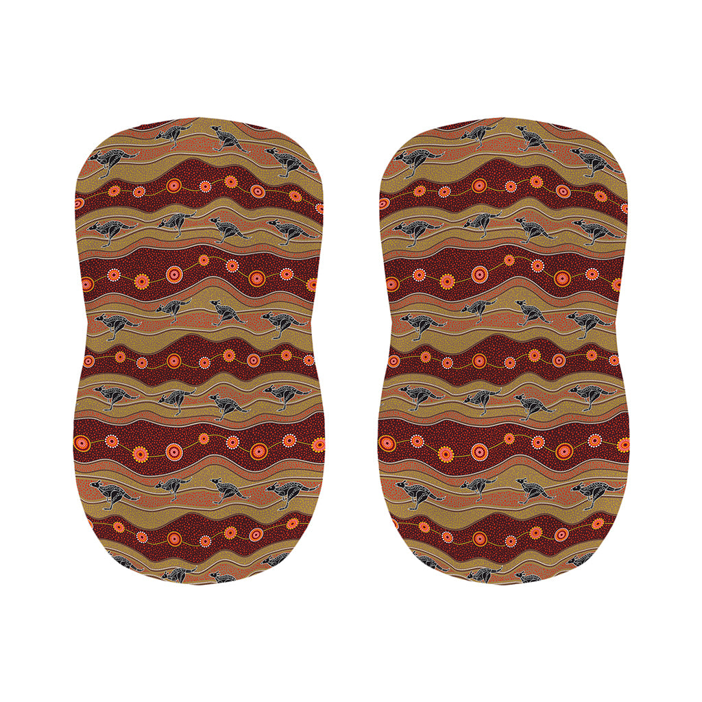 Australian Aboriginal Kangaroo Print Bar Stool Covers