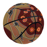 Australian Aboriginal Kangaroo Print Basketball