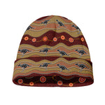 Australian Aboriginal Kangaroo Print Beanie