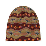 Australian Aboriginal Kangaroo Print Beanie