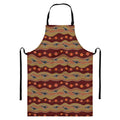 Australian Aboriginal Kangaroo Print Bib Apron With Pocket