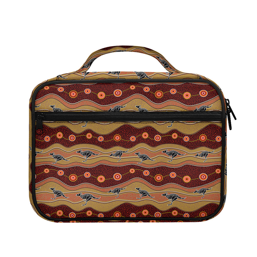 Australian Aboriginal Kangaroo Print Briefcase Bible Bag