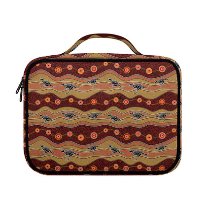 Australian Aboriginal Kangaroo Print Briefcase Bible Bag