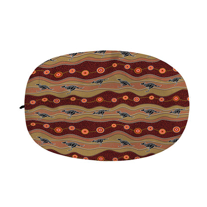 Australian Aboriginal Kangaroo Print Car Side Mirror Covers