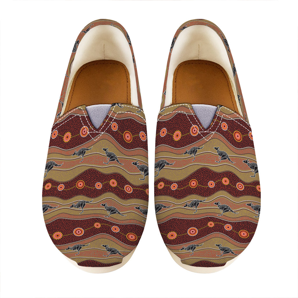 Australian Aboriginal Kangaroo Print Casual Shoes