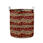 Australian Aboriginal Kangaroo Print Collapsible Laundry Basket