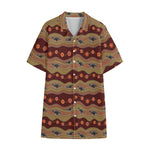 Australian Aboriginal Kangaroo Print Cotton Hawaiian Shirt