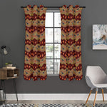 Australian Aboriginal Kangaroo Print Curtain