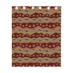 Australian Aboriginal Kangaroo Print Curtain