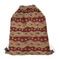 Australian Aboriginal Kangaroo Print Drawstring Bag