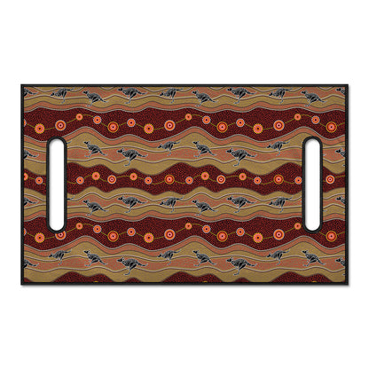 Australian Aboriginal Kangaroo Print Golf Cart Seat Cover