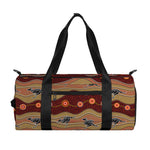 Australian Aboriginal Kangaroo Print Gym Bag