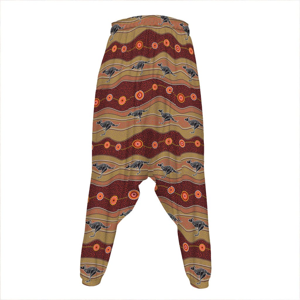 Australian Aboriginal Kangaroo Print Hammer Pants