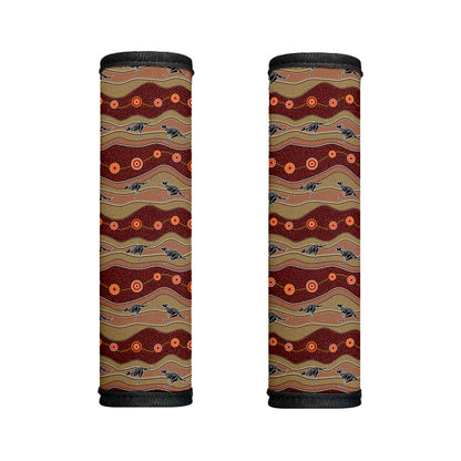 Australian Aboriginal Kangaroo Print Handle Covers