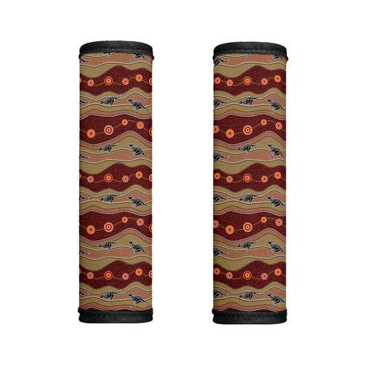 Australian Aboriginal Kangaroo Print Handle Covers