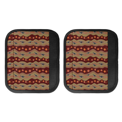 Australian Aboriginal Kangaroo Print Handle Covers