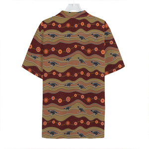 Australian Aboriginal Kangaroo Print Hawaiian Shirt