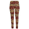 Australian Aboriginal Kangaroo Print High-Waisted Pocket Leggings