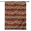 Australian Aboriginal Kangaroo Print House Flag