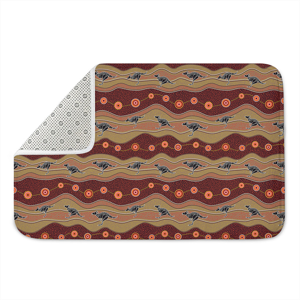 Australian Aboriginal Kangaroo Print Indoor Door Mat