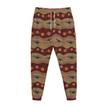 Australian Aboriginal Kangaroo Print Jogger Pants
